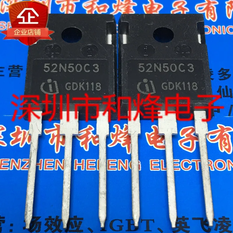 

Free shipping SPW52N50C3 52N50C3 TO-247 500V 52A 10PCS