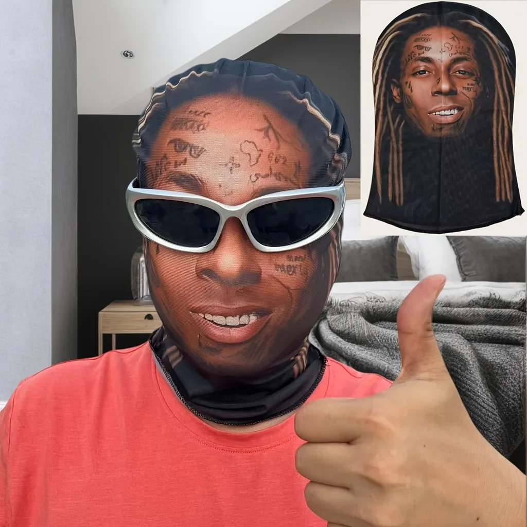 

Европейская и американская рэп-певица, маска, головной убор, вечерние маскарадный бал, идеальная шутка, уличная модная стильная одежда, аксессуары