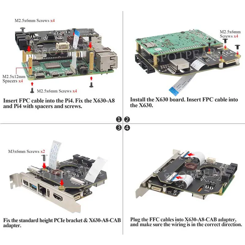 التوت Pi 4B PCIe KVM فوق IP ، دعم ، KVM V3 ، PoE Power ، ATX ، HDMI CSI