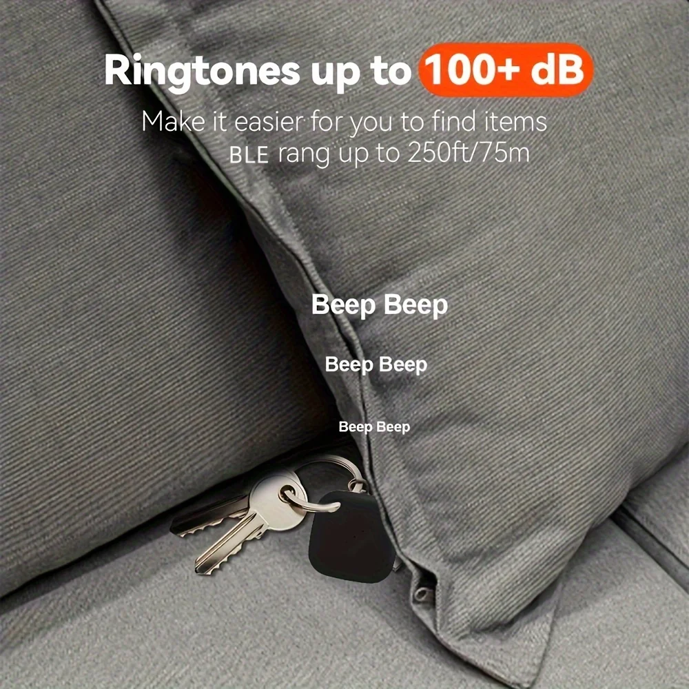 IP67 Waterproof Mini GPS Tracker Bluetooth 4.0 Smart Tag Smart Anti-Lost Device Keys Pet Cars Finder Works with IOS System