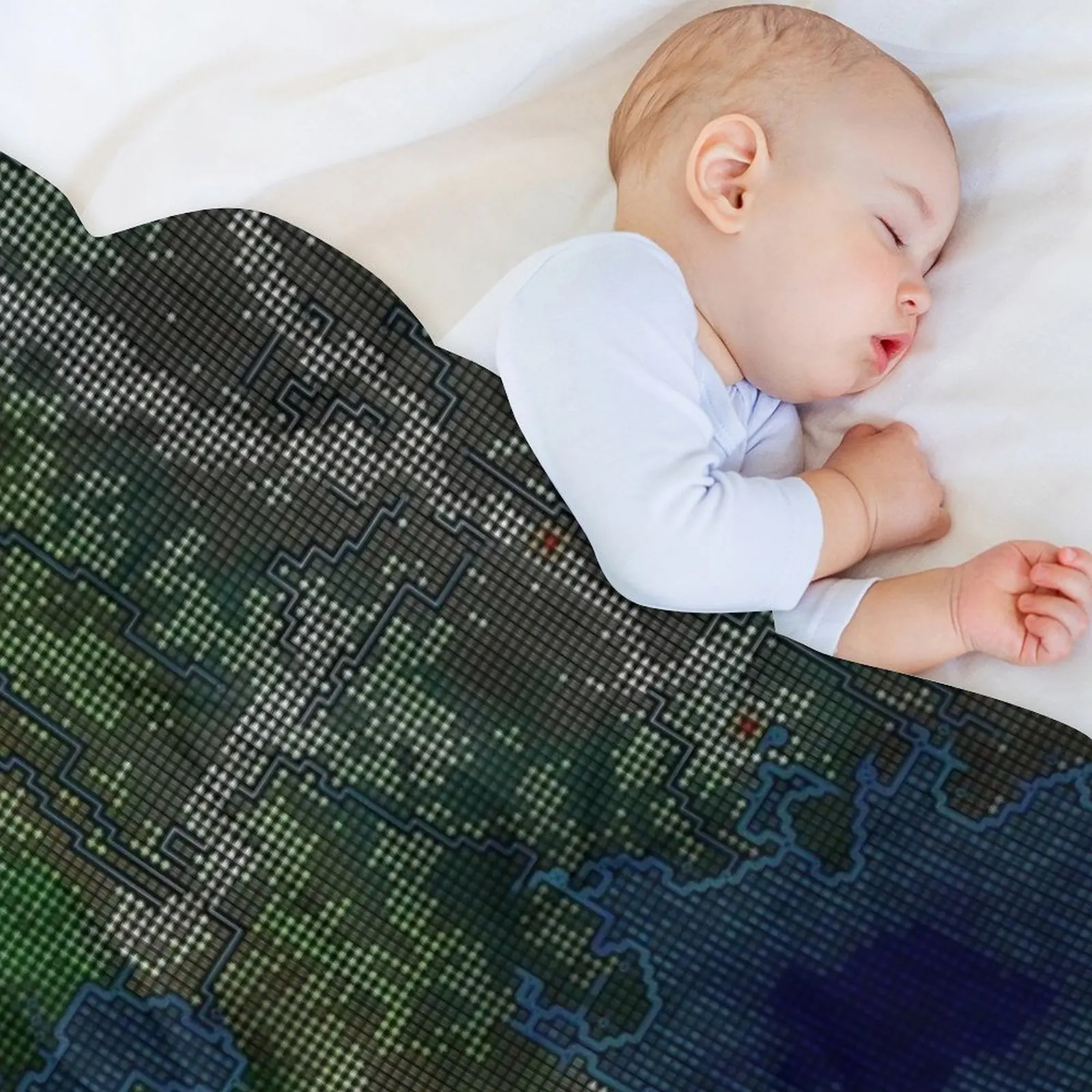 عالم القزم في Super Ultra 4K HD ASCII رمي بطانية أريكة سرير بطانيات ثقيلة مخصصة سياحية #5