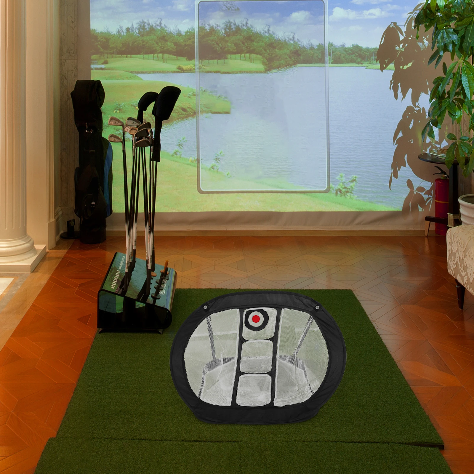 

Golf Practice Net Foldable Square Training Net for Use Durable Quick Assembly Tool