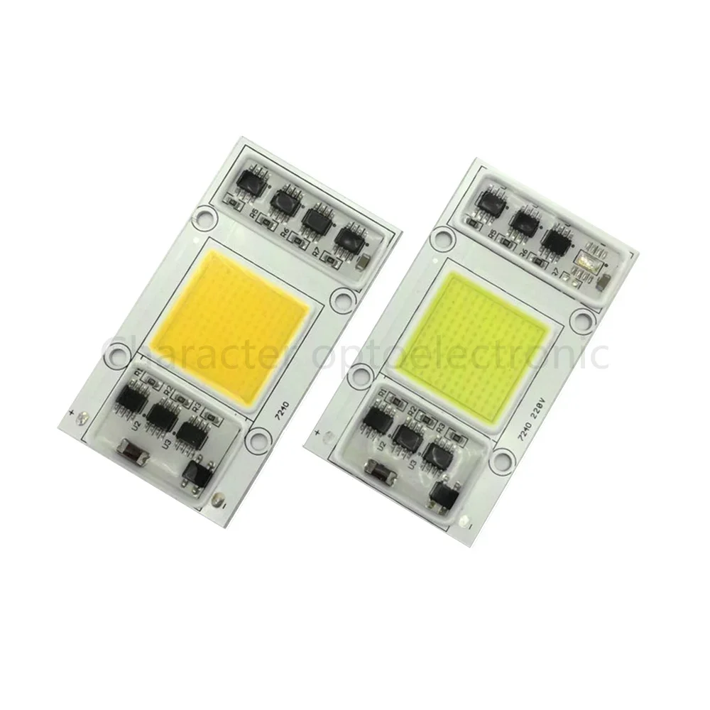 

AC 220V 50W LED COB communication chip IC intelligent drive without theWarm white 3000K Cool white 6000K light bulb for LED DIY
