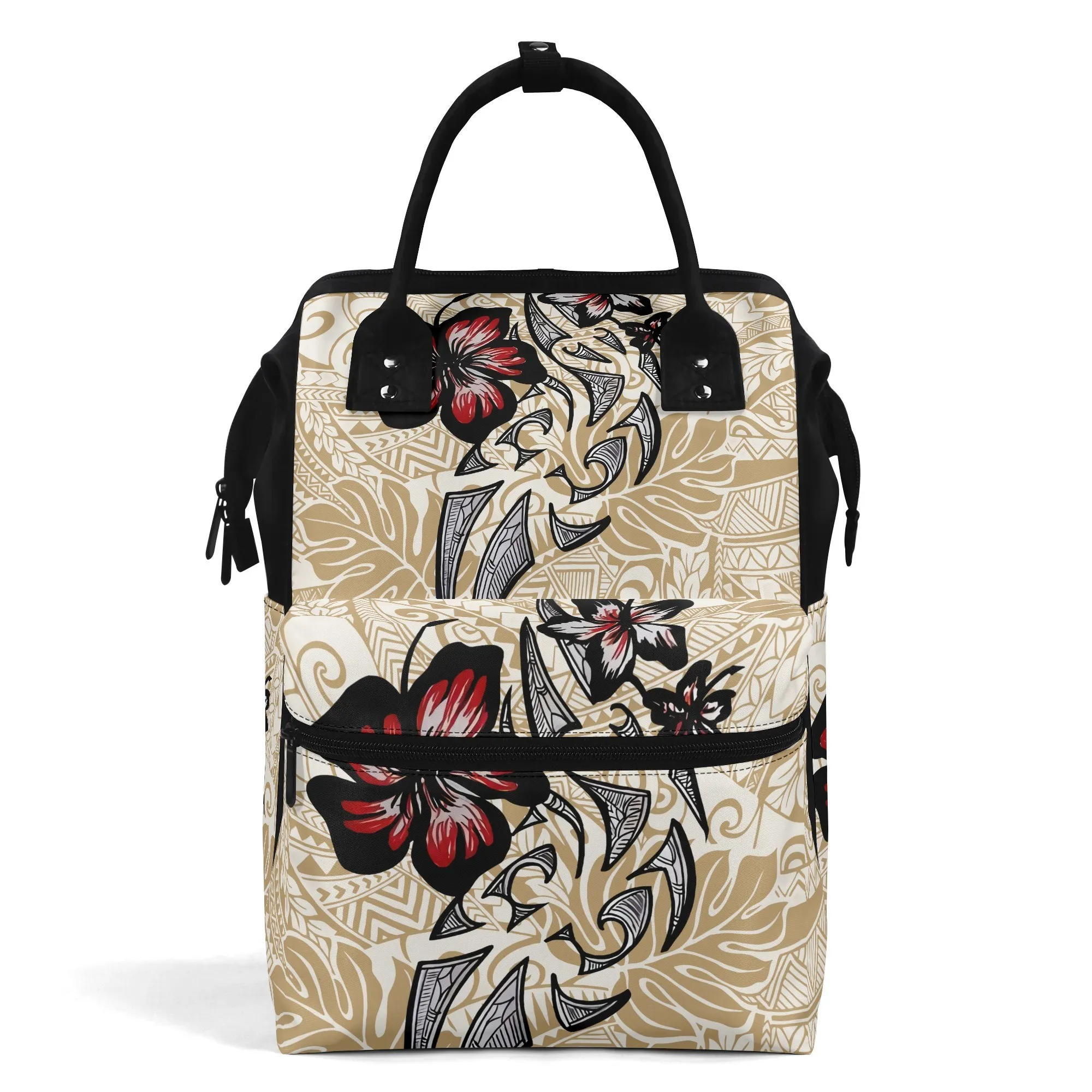 

Customizable Polynesian-Style Printed Fashionable Backpack With A Brand-New Duckbill Design