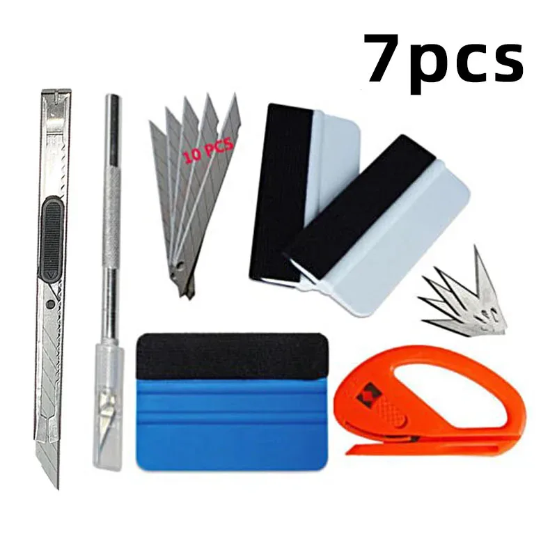 مجموعة أدوات قطع ممسحة لف السيارة مكونة من 7 قطع #1
