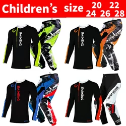 motocross kids set MX Jersey and Pants children Youth MTB DH UTV Enduro MX Gear Set Combo Off Road Racing Suit Dirt Bike