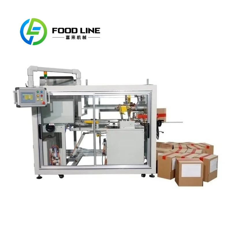 Carton Case Erector Machine Fully Unmanned Working Design Labor Operation For E Commerce Warehouse Packaging Production Line