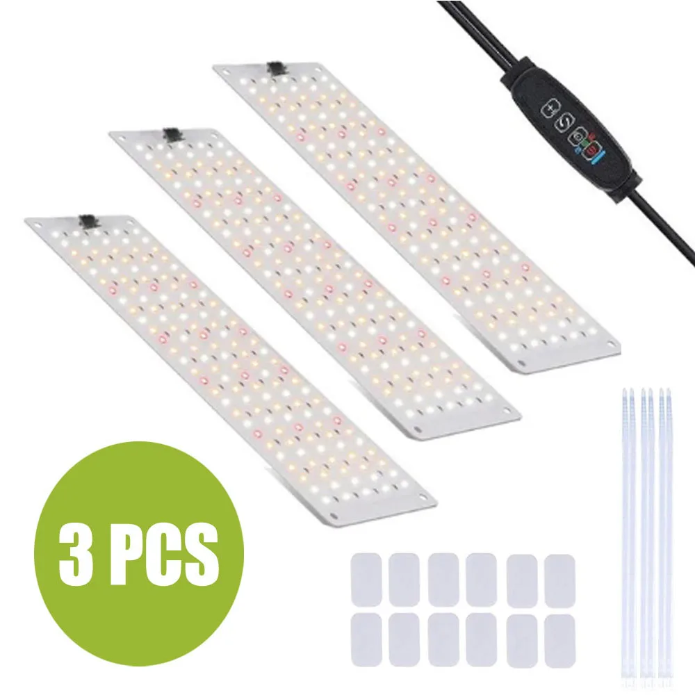 LED-Panel-Wachstumslicht, 135–570 Perlen, LED, 20 W, volles Spektrum, ultradünne Platine, dimmbar, Timer, Schrank-Wachstumslampe für Zimmerpflanzen