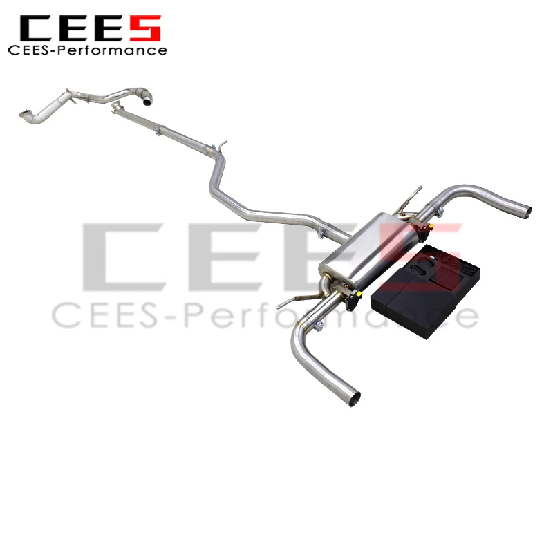 

cees Stainless Steel Catback Exhaust Pipes No Cat Downpipe for Mercedes-Benz CLA250 2.0T 2014-2021 Muffler Valvetronic System