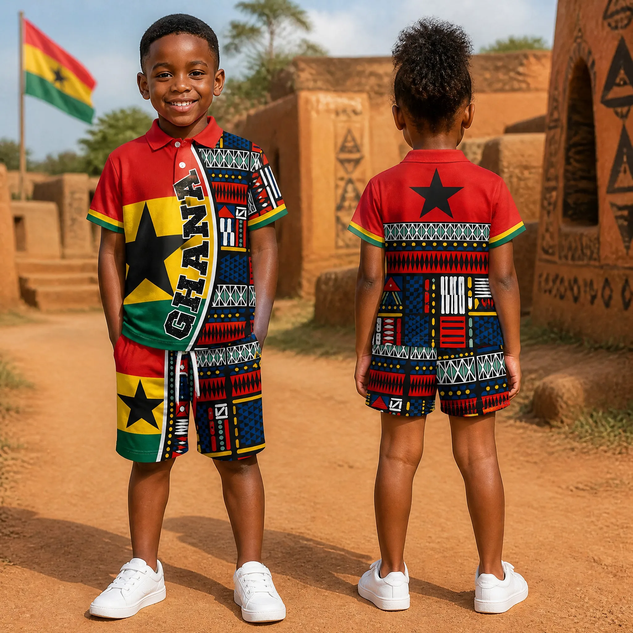 conjunto-de-camisa-polo-e-shorts-com-patchwork-da-bandeira-de-gana-para-criancas-roupa-casual-de-verao-para-meninos-e-meninas-conjunto-esportivo-de-duas-pecas-para-brincadeiras-diarias