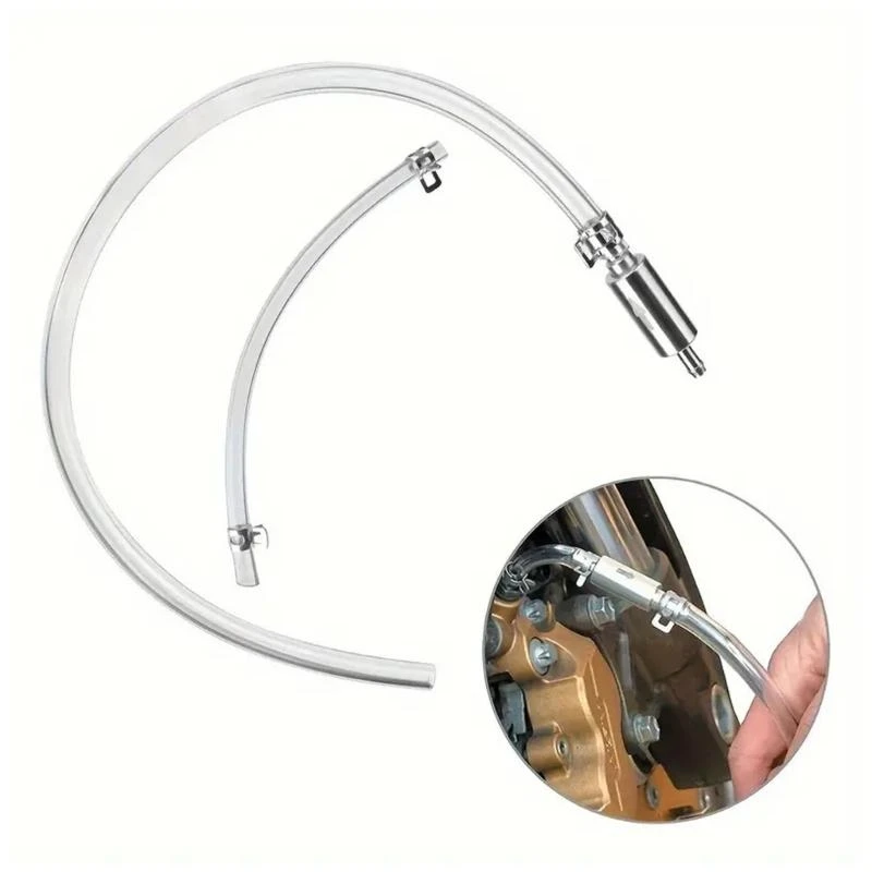 Aluminum and Rubber Motorcycle Brake Bleeder Pipe for Improved Safety and Performances Perfect for Racers and Mechanic R6FB