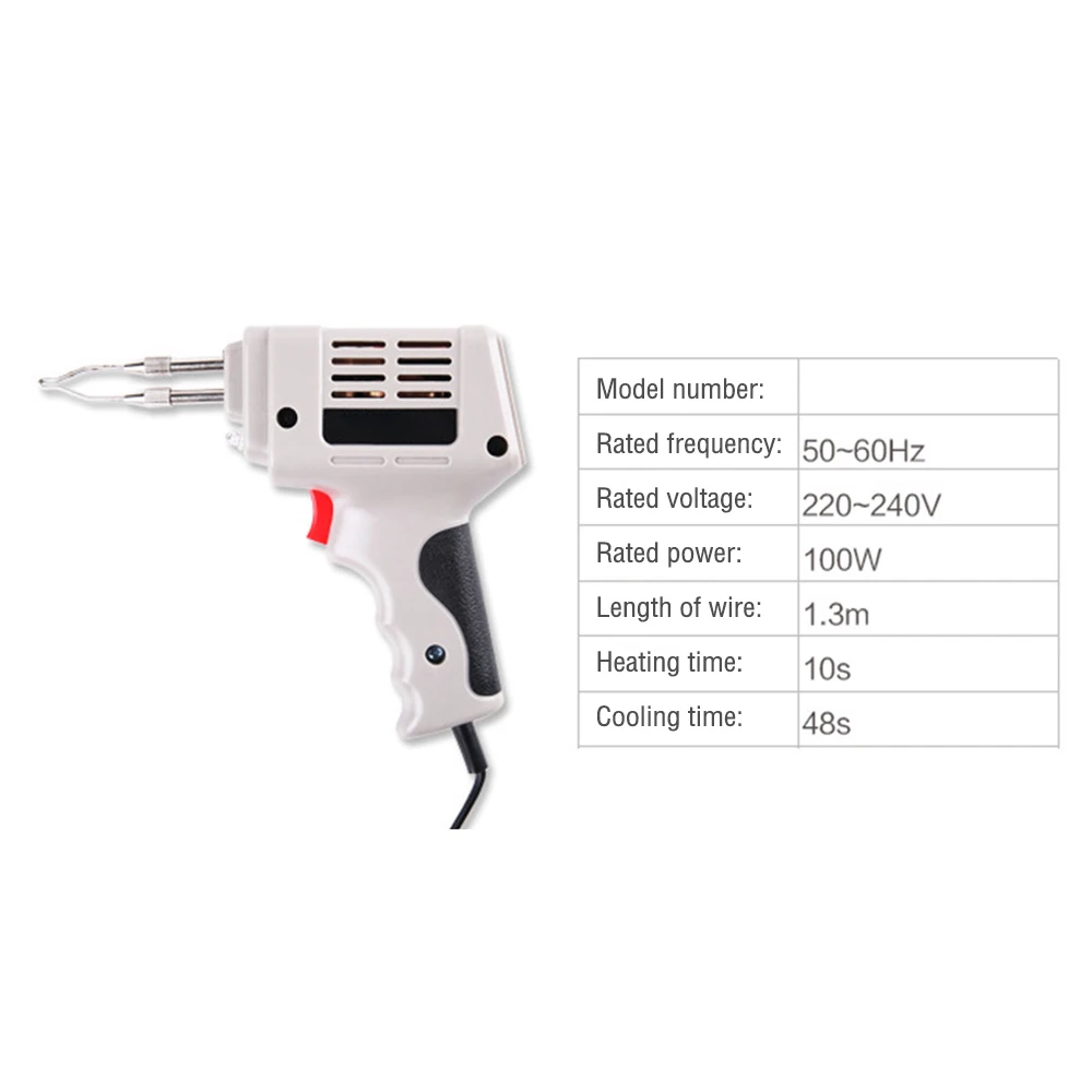 Industrial High-power Electric Iron Welding 100W 220V Soldering Guns Torch Weld Repair Tools EU Plug Hot Air Heat Gun