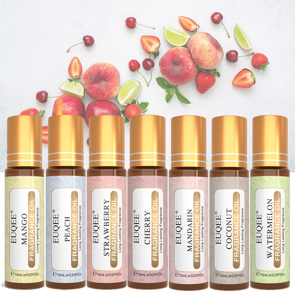 EUQEE 10ml truskawka wiśnia arbuz brzoskwinia owocowe olejki zapachowe do dyfuzora aromaterapeutycznego świeca Making Premium olejek perfumowany