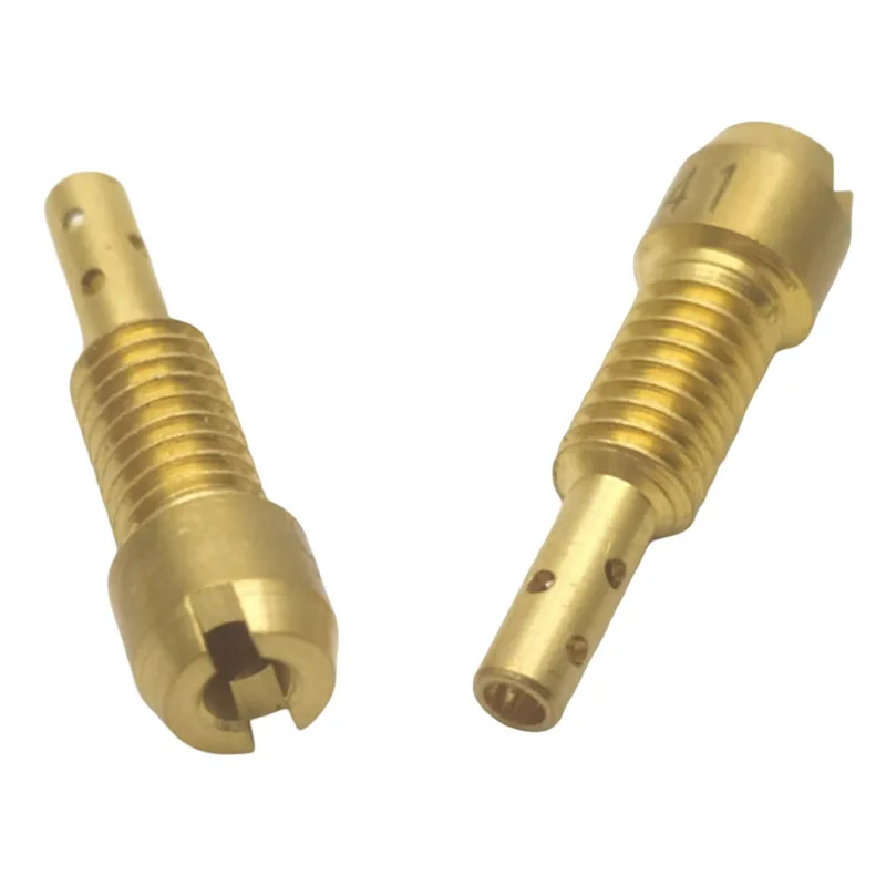 2 قطعة المكربن الطيار النفاثة M4X0.7 الرئيسية طائرة 5 مللي متر x 0.8 ل Teikei TK نمط 3U SVR TK100 JOG100 الكربوهيدرات الخمول قياس السرعة حفرة