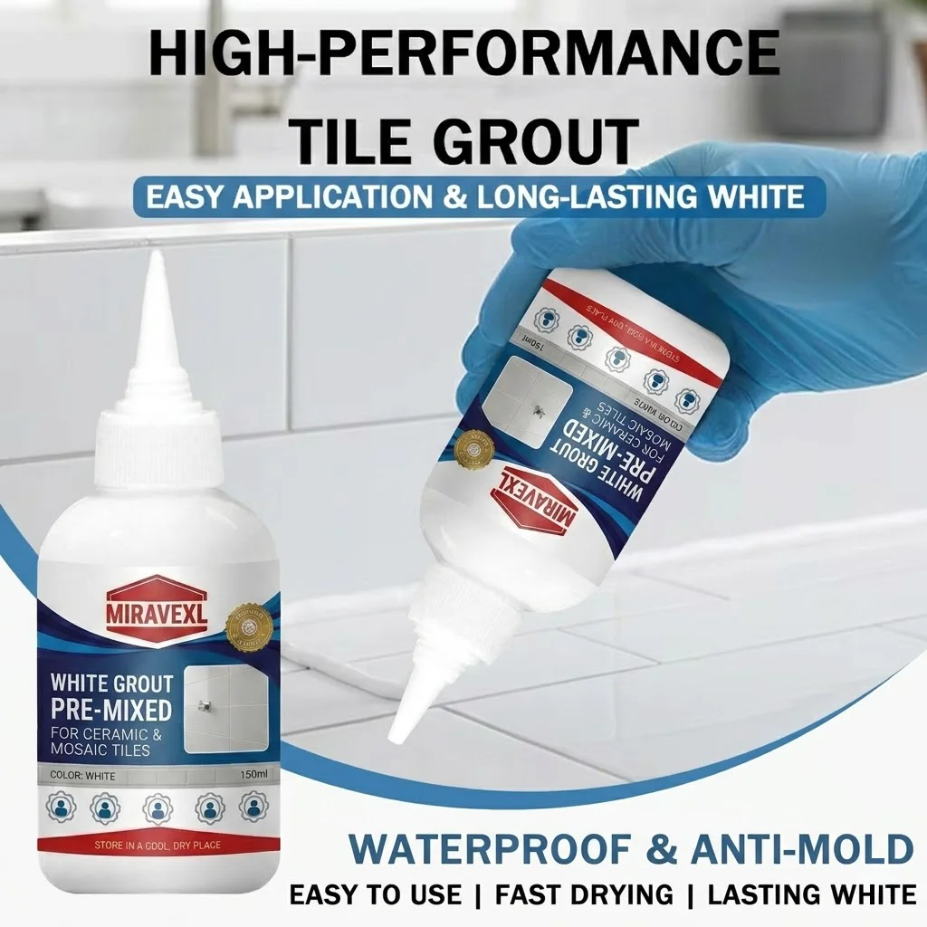 Premium White Tile Grout, Anti - Commercial Kitchen Tiles recension och pris