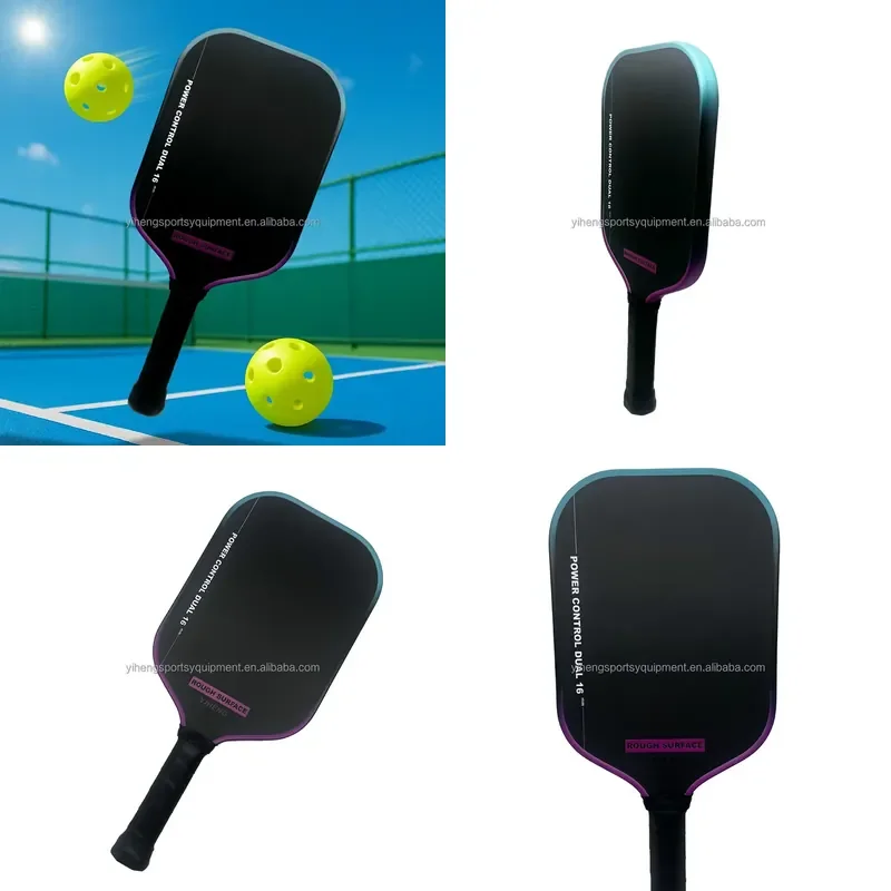 Rough Surface RT65 Dongguan Yiheng Customized 16mm GEN3 Upgrade Dual Core Thermoformed Toray T700 Carbon Fiber Pickleball