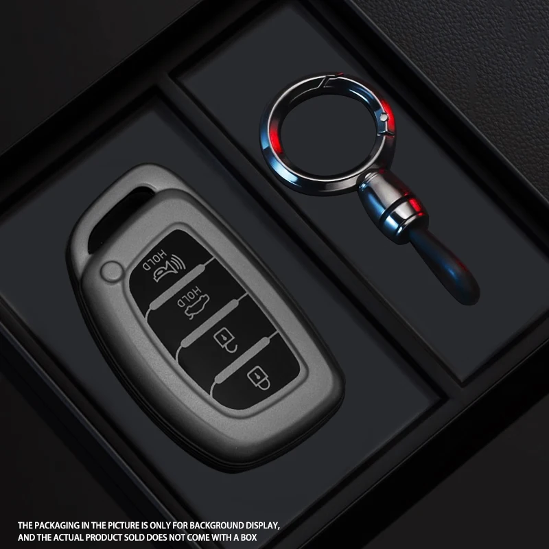 Schwarz Krieger Stil TPU Auto Schlüssel Fall Abdeckung Fob Schlüsselbund Für Hyundai Tucson Santa Fe Rena Sonata Elantra Creta Ix35 Ix45 I10 I30 – Detail 4