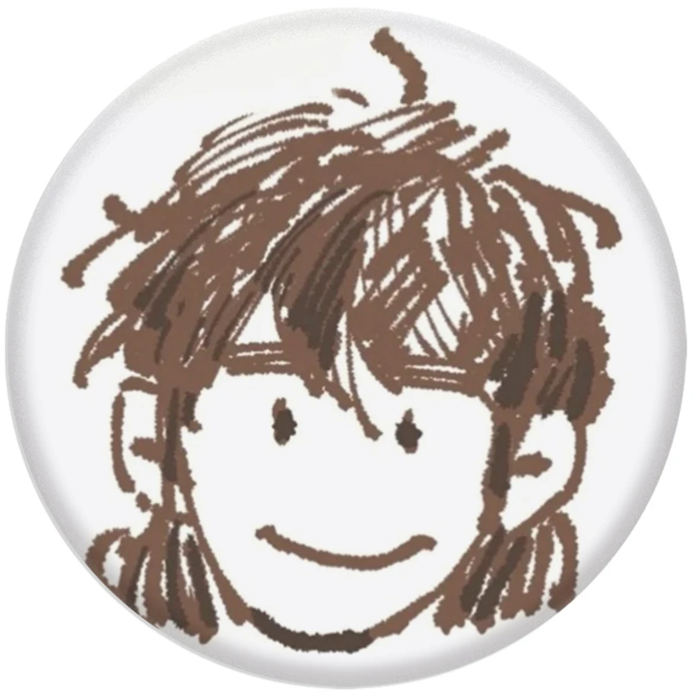 눈 속의 58mm 애니메이션 시계 호랑이 ‌   코스프레 의상 배지 핀 SPTE Tinplate 브로치 소품 선물