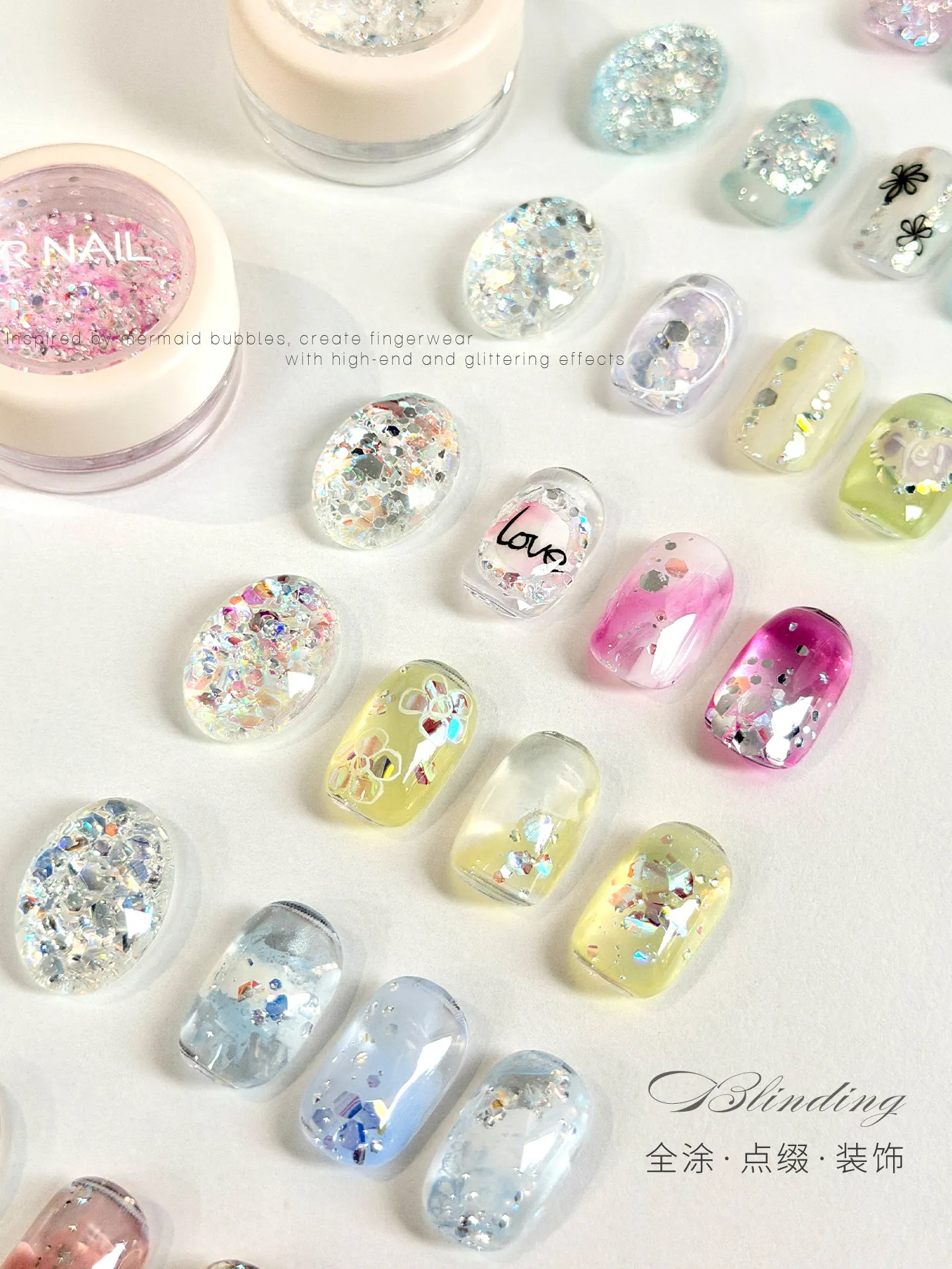 MR NAIL Simli Deniz Kızı Balon - Dip Powder Nail incelemesi ve fiyatı