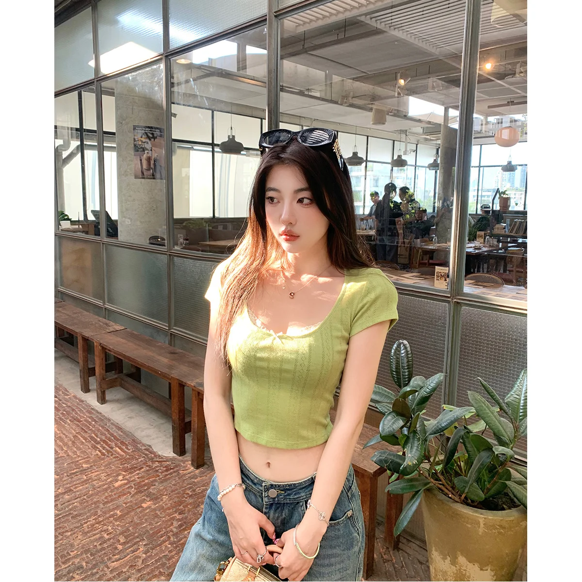 

Short Sleeve T-Shirts Women Neutral Cotton Comfortable Lightweight Oversized Relaxed Fit Casual Aesthetic Streetwear Simple Tops