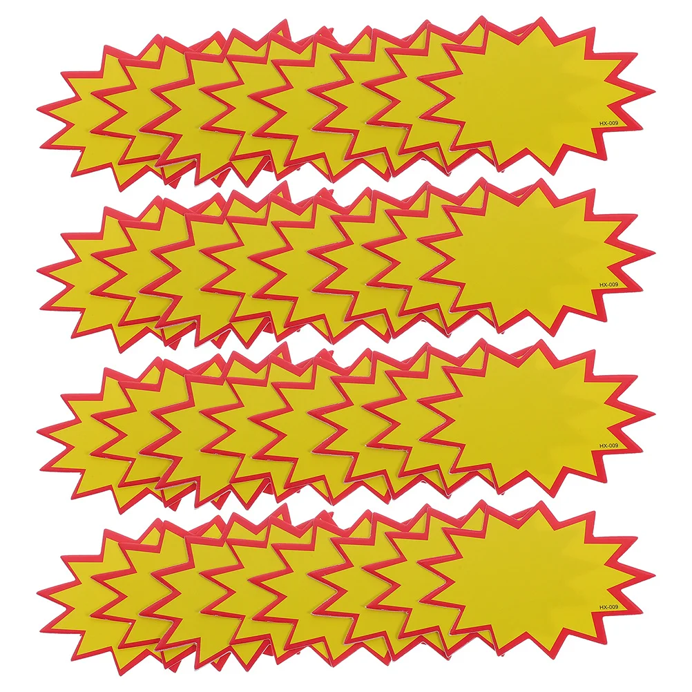 

100pcs Reusable Erasable Supermarket Price Tags Sturdy Paper Material For Retail Store Clothing Displays Blank Labeling