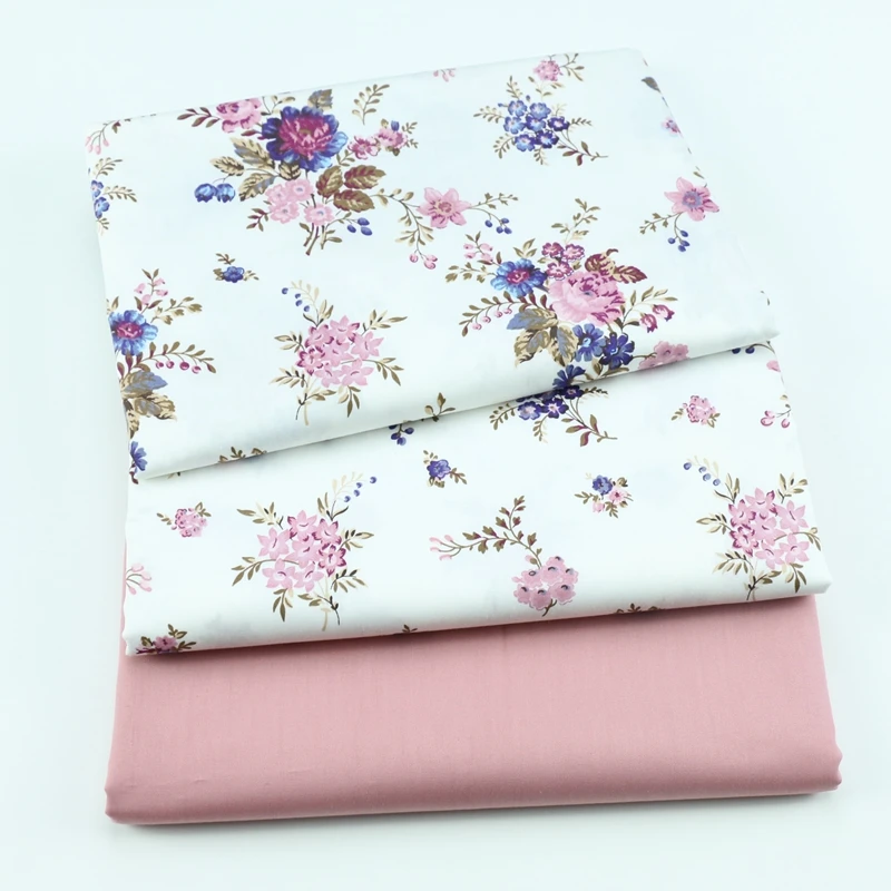 160x50cm Retro Idyllic Floral Cotton Fabric Home Wear Bedding All-  Children\'s   Woven Cloth