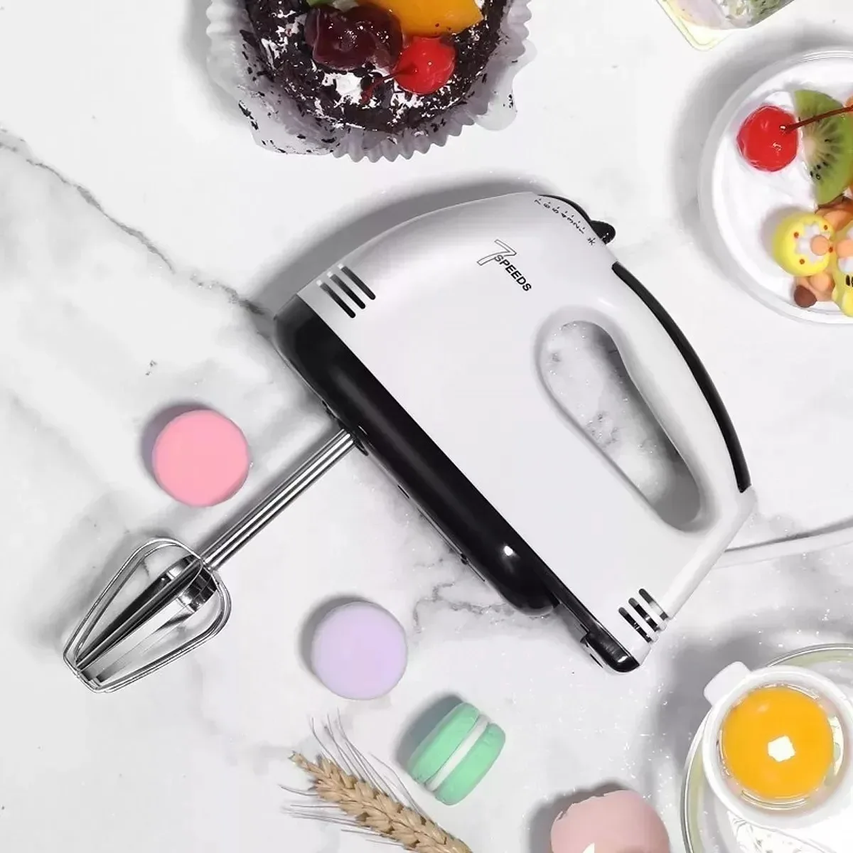 LAGOM Batidora De Inmersión Mano Mezclador Eléctrico Cocina Blanco
