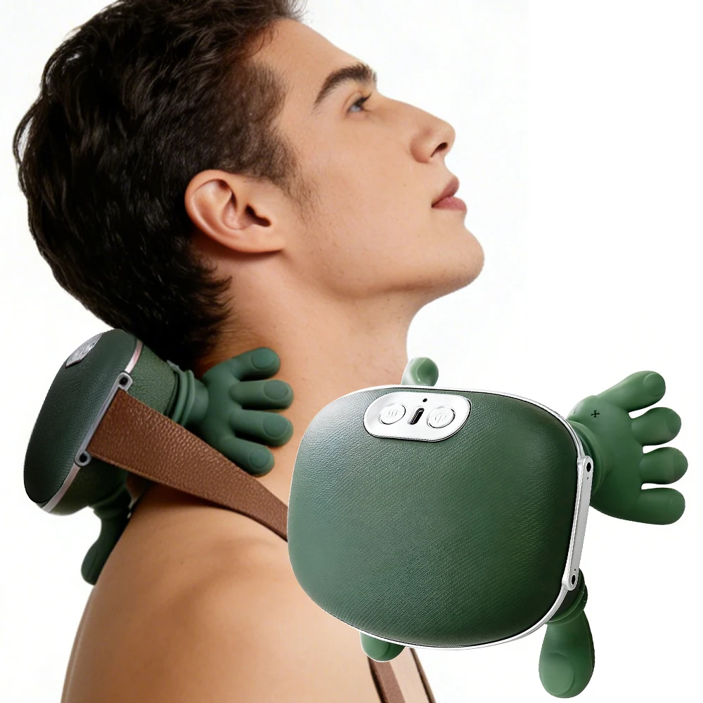 Portable N7 Bionic Neck Shoulder Massager 3Mode Kneading Massage Shawl Wireless Pillow for Neck Waist Leg Muscle Relaxation