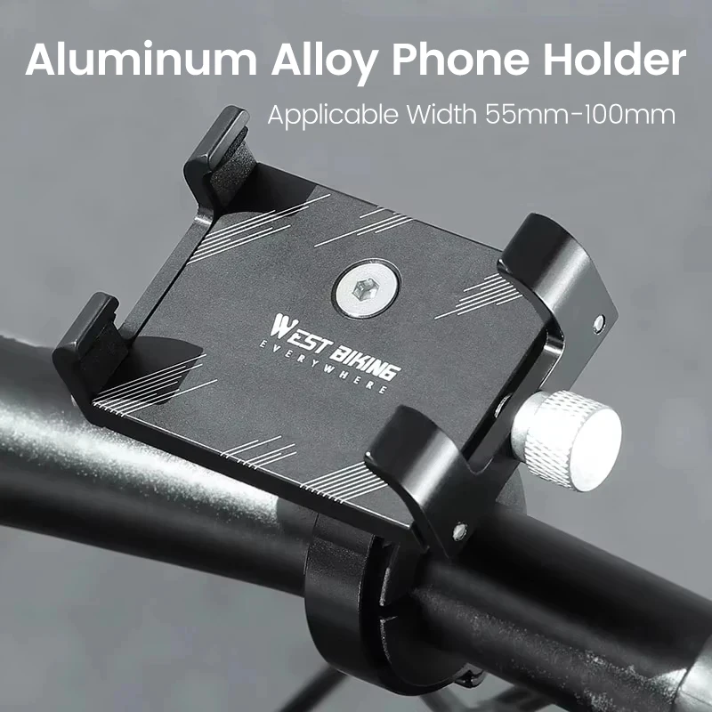 

Cycling Phone Holder Lightweight Aluminum Alloy Bike Handlebar Phone Bracket Phone Mount MTB Road Bike Accessories