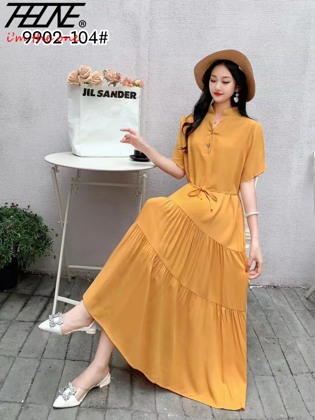 THHONE New Summer Women Dress 2024 Vestido Feminino Long Chinese Style Print Vintage Robe Floral Holiday Casual Fashion Dresses