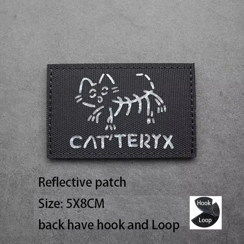 IR Reflective Blood Group PATCH Nylon Laser Engraving Craft  Armband Luminous Patch Tactical Morale Badge Outdoor Pack Sticker