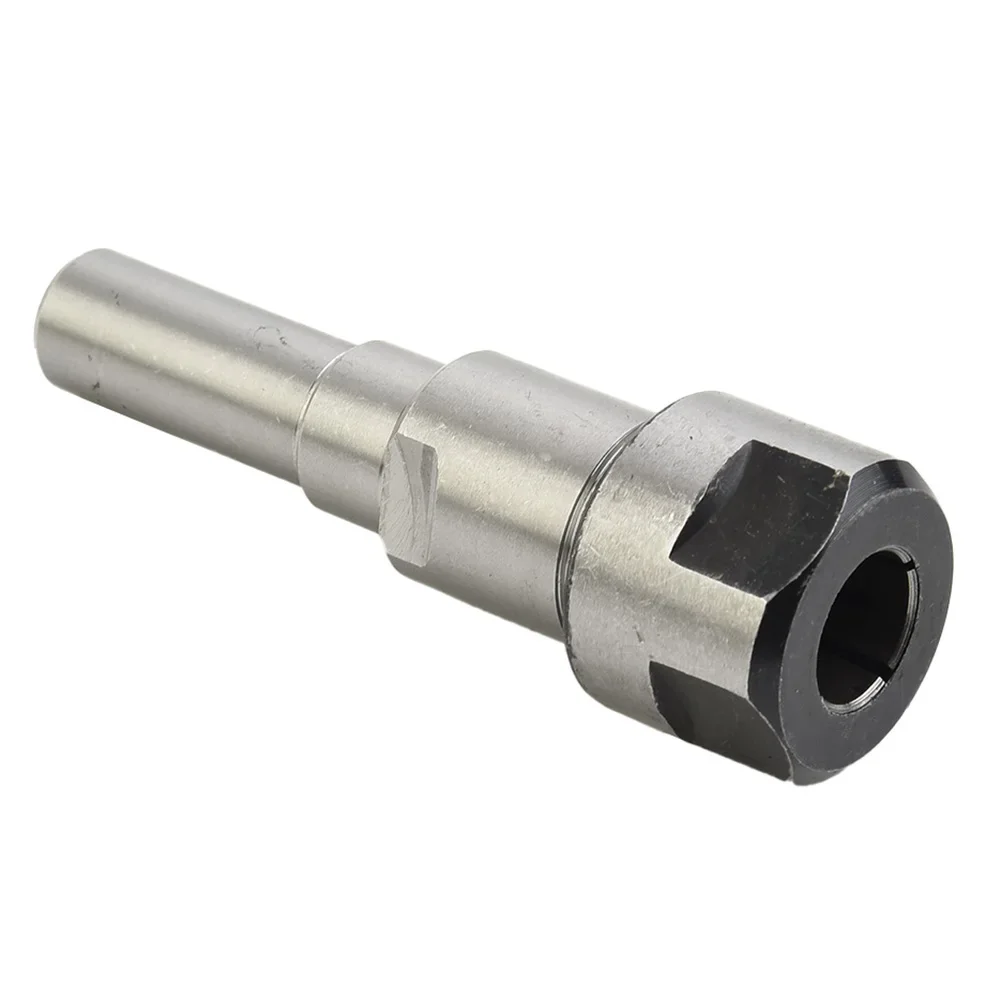 Adaptador de mandril rotativo com rotação estável, Material de aço carbono, Resistente à corrosão, 12mm Shank, Conversor Router