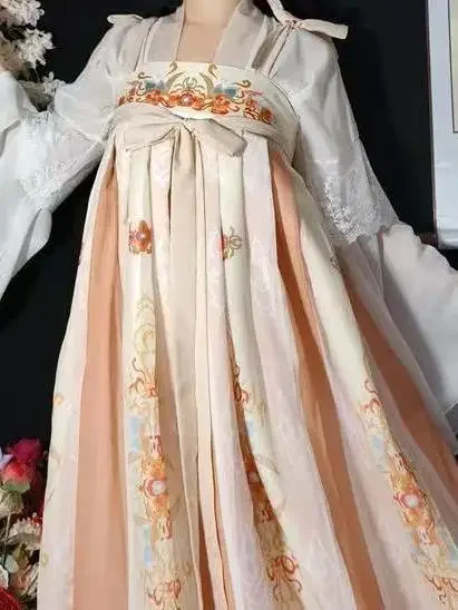 Verão antigo chinês tradicional floral bordado verde fada hanfu vestido conjunto para mulheres cosplay palco festa traje tang terno