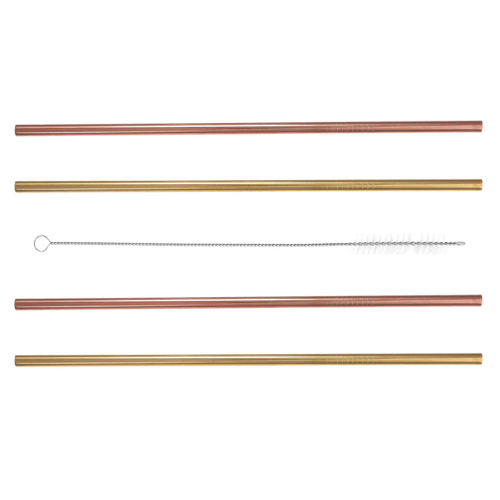 

1 set Stainless Steel Straws Set Smooth Round Mouth Reusable Metal Drinking Straws For Juice Soda Wine Coffee Tumbler Decorative