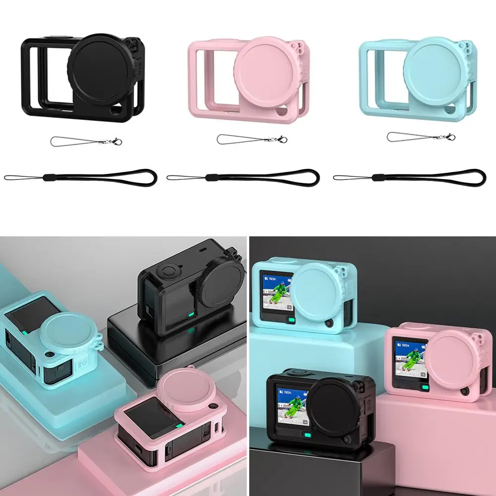 حافظة حماية من السيليكون لـ DJI Osmo Action 6، مقاومة للخدش لبصمات الأصابع لكامل الجسم، غطاء ناعم للكاميرا #4