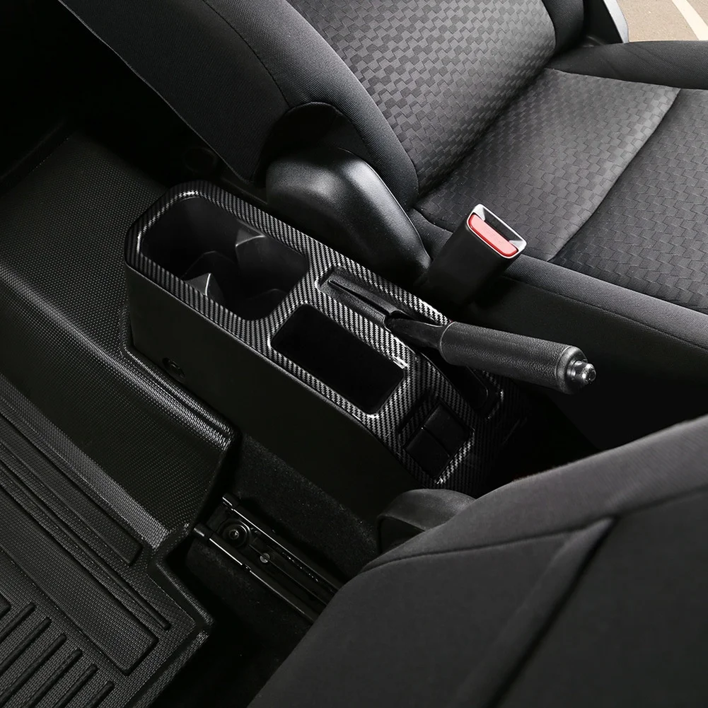 ABS Handbrake Panel Carbon Fiber For 25 For Suzuki For Jimny For Sierra Interior Trim Cover Upgrade Decoration Accessories