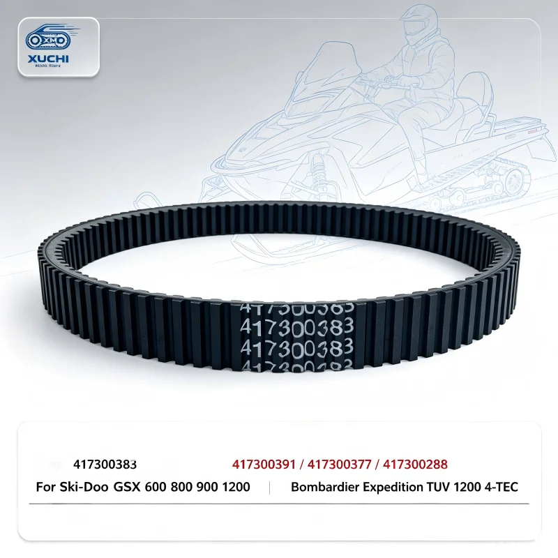 Snowmobile Drive Belt 417300383 Compatible with Ski‑Doo GSX 600 800 900 1200, Bombardier Expedition TUV 1200 4‑TEC, Part No.4173