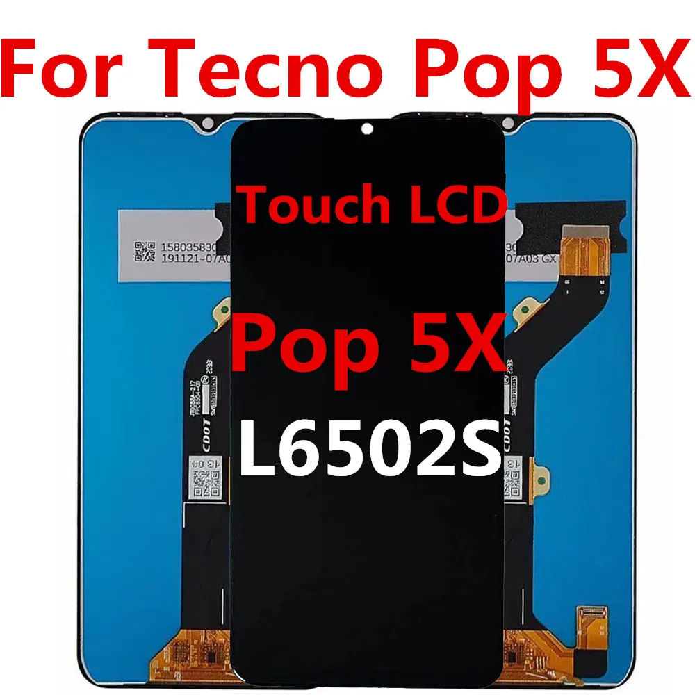 LCD For Tecno Pop 5X LCD Display Touch Screen Digitizer Assembly For Tecno Pop 5X Repair Replacement Parts