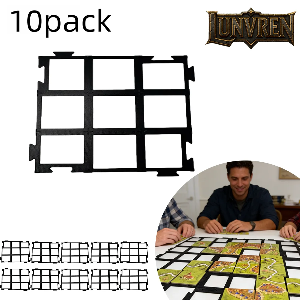 Expositor de cartas estilo rompecabezas para juegos de mesa, adecuado para la colocación y exhibición de cartas de Carcassonne, base de soporte para cartas de juego.