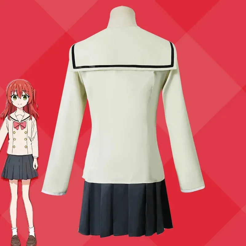 アニメぼっち・ザ・ロック北条いようコスプレ衣装JK制服赤ウィッグハロウィンコスチューム女性Gamex;2'a,6.h;8'v,