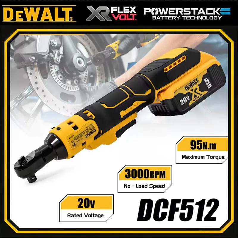DEWALT DCF512 Bürstenloser Winkelschrauber Elektrowerkzeug 1/2' 3/8' mit LED-Licht für enge Räume