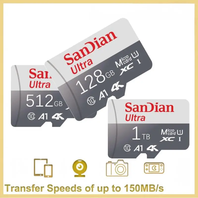 2TB A2 Memory Card C10 Micro TF SD Card V60 1TB 4K 512GB SD Flash Cards For Camera GoPro DJI Nintendo Switch PC TF Card