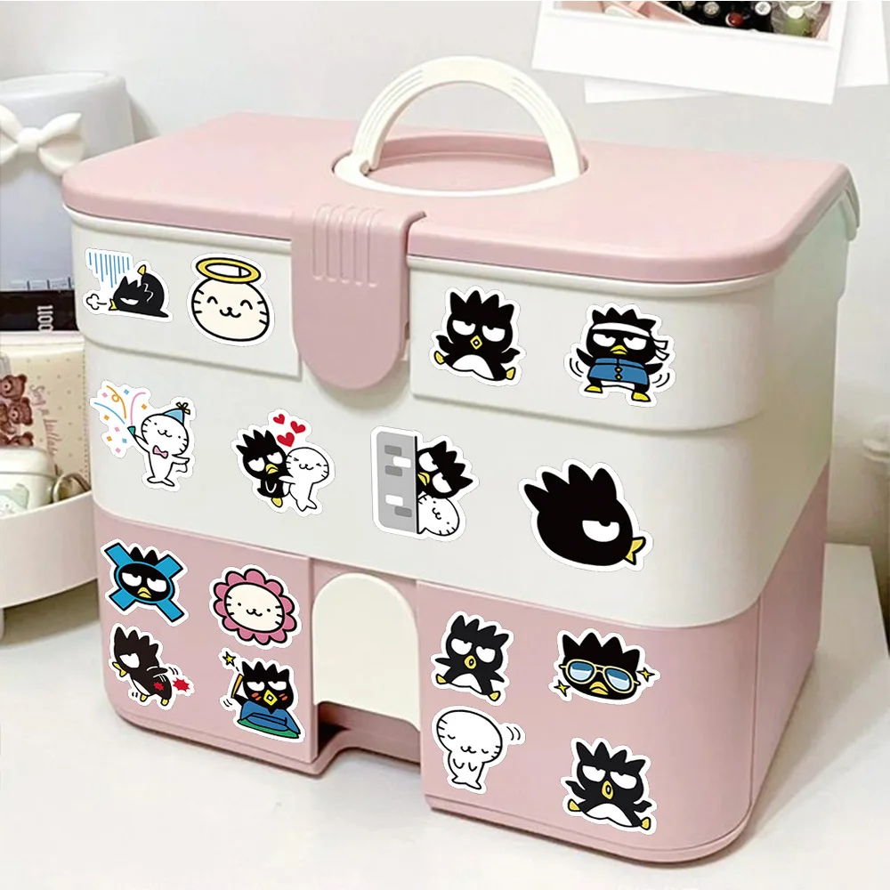 10/20/40pcs Bad Badtz Maru Graffiti Stickers Sanrio Cartoon Sticker Car Bike Diary Guitar Phone Laptop Cool Kid Decal Toys Gift