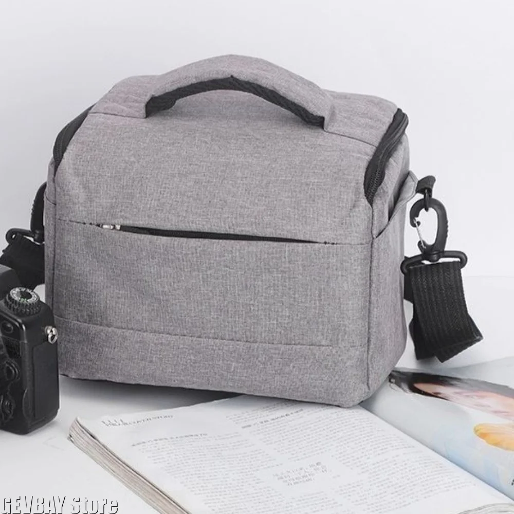 Oxford Fabric Crossbody Camera Shoulder Bag Portable Photographer Handbag for Sony Nikon Canon Panasonic Camera Gear