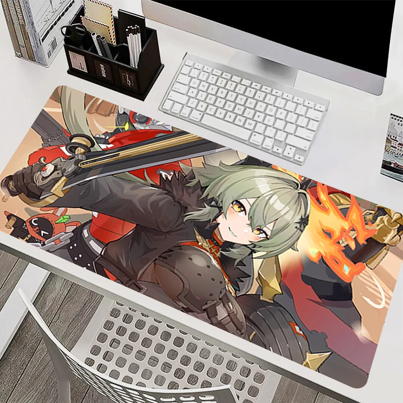 Mouse Pad Zenless Zone Zero Caesar King Game Extended Desk Mat kawaii Mousepad Keyboard Mat eSports Gamer Players Speed MouseMat - view 4