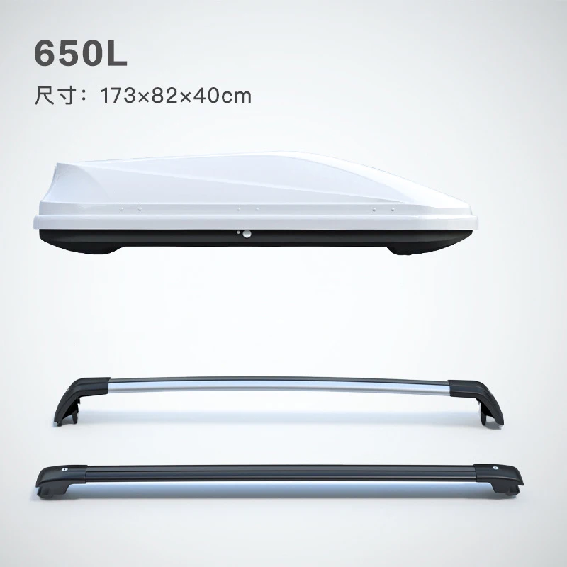 

Customized Camping 650L ABS SUV Universal Roof Rack Luggage Cargo Carrier Storage Car Roof Box