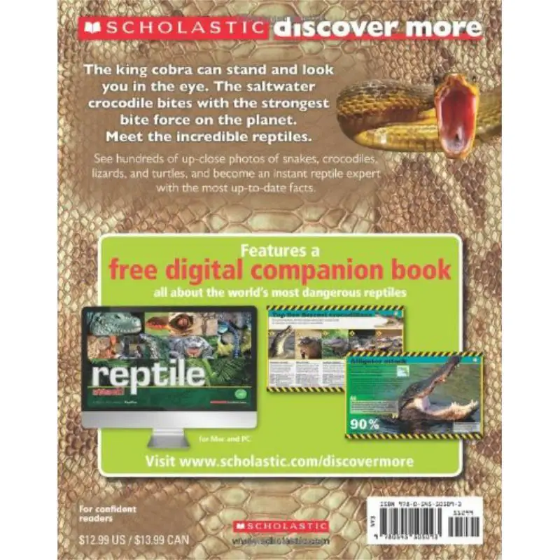 اكتشف المدرسة المزيد من الزواحف المدرسية الماليزية 9780545505093 كتاب #3