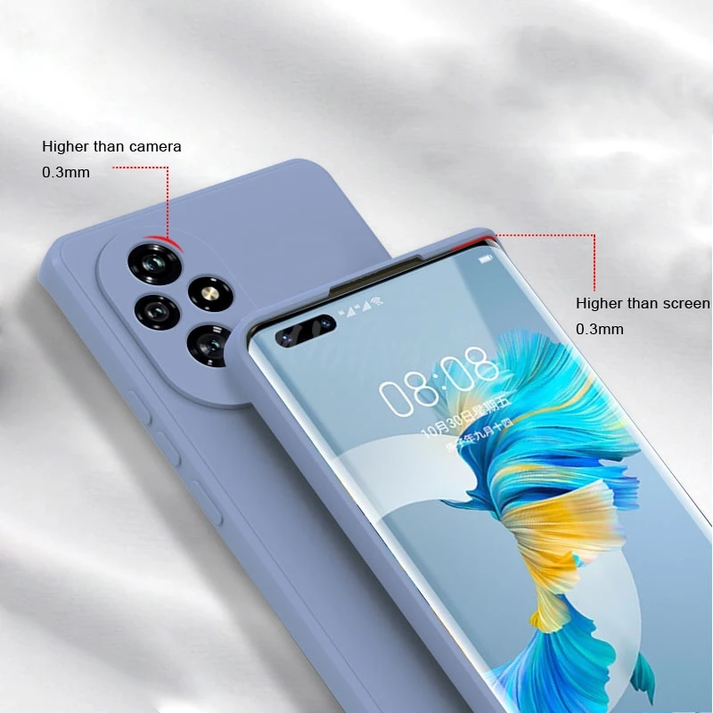 For Honor 200 Pro Case Liquid Silicone Plain Rubber TPU Protector Case Honor 200 Pro Cover TPU Phone Cover Honor 200 Pro Case