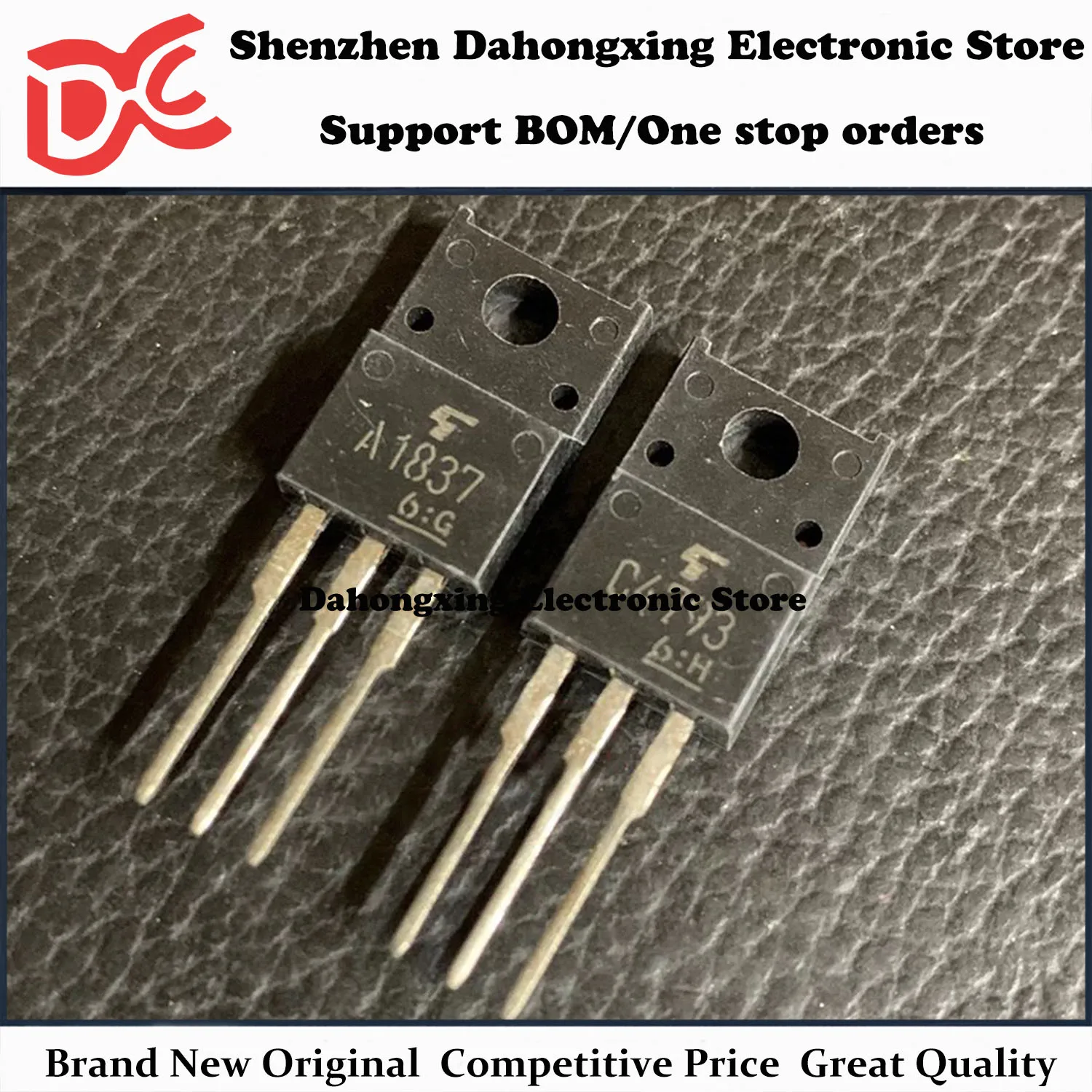 

New Original 10Pair 2SA1837 A1837 + 2SC4793 C4793 TO-220F Audio Amplifier Transistor Electronic Components Great Quality