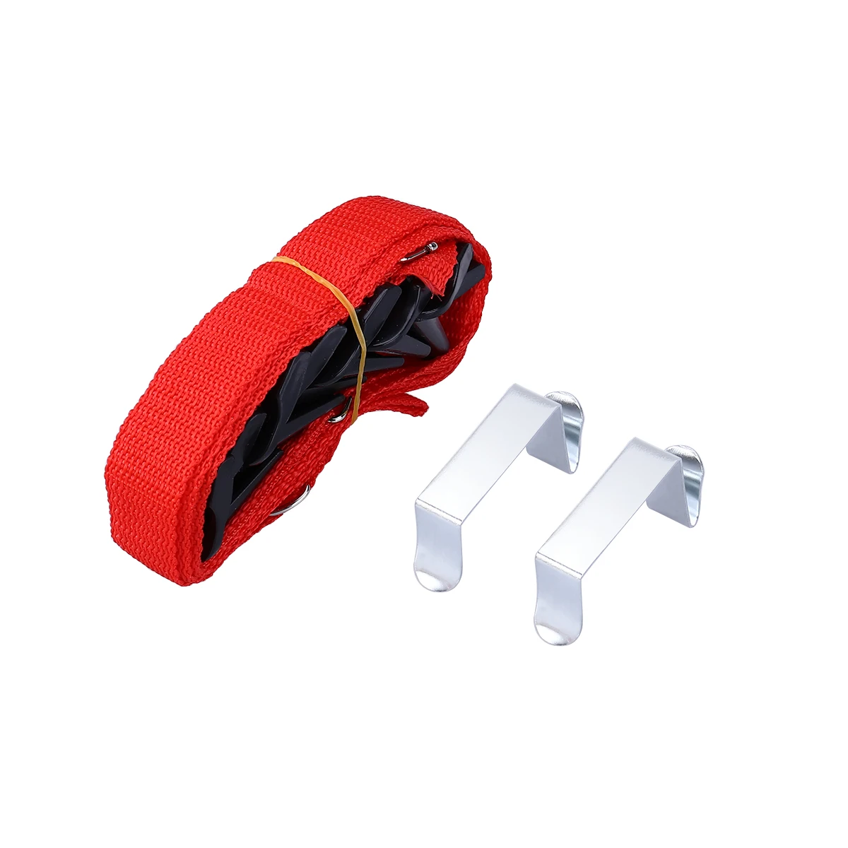 

Practical Door Back Hook Hanger 210cm Max Length Adjustable for Bags Hats Clothes Coats Pants Towels Space Saver Easy Install